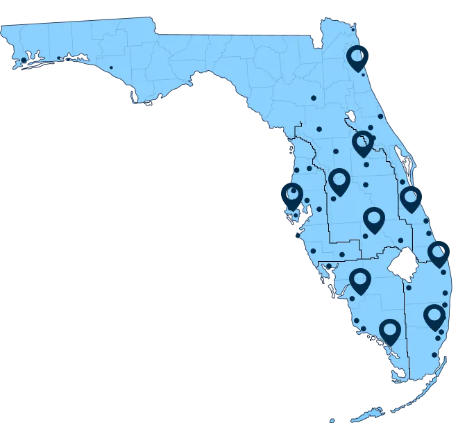 We Cover Most of Florida